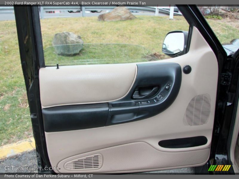 Black Clearcoat / Medium Prairie Tan 2002 Ford Ranger XLT FX4 SuperCab 4x4