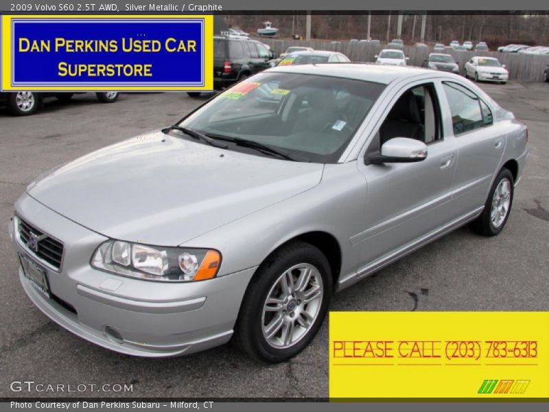 Silver Metallic / Graphite 2009 Volvo S60 2.5T AWD