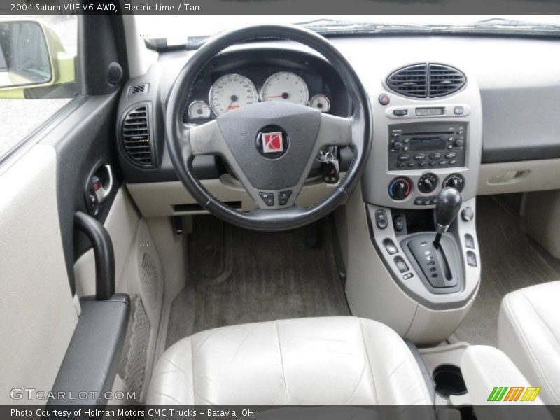 Electric Lime / Tan 2004 Saturn VUE V6 AWD