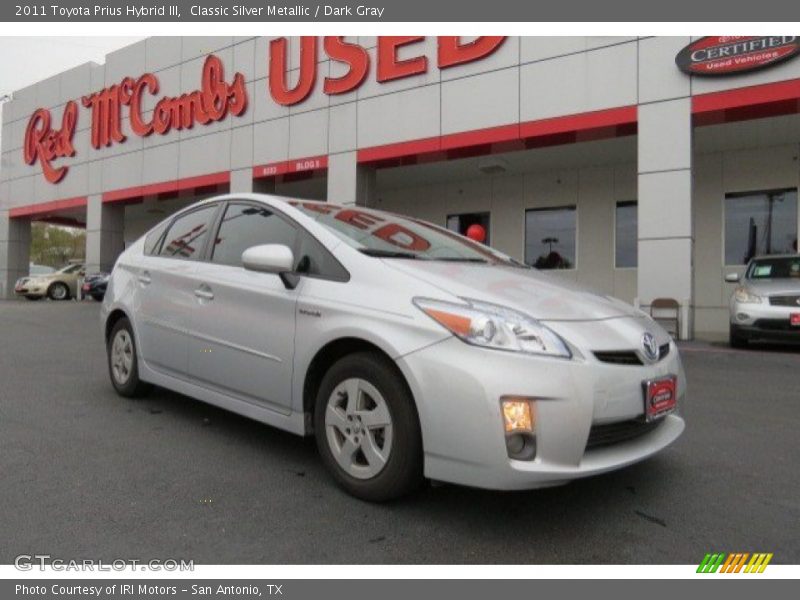 Classic Silver Metallic / Dark Gray 2011 Toyota Prius Hybrid III