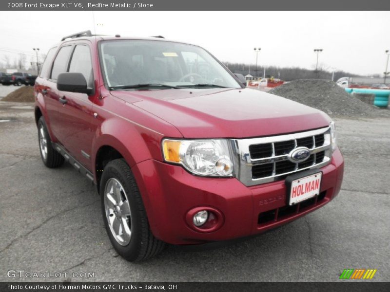 Redfire Metallic / Stone 2008 Ford Escape XLT V6