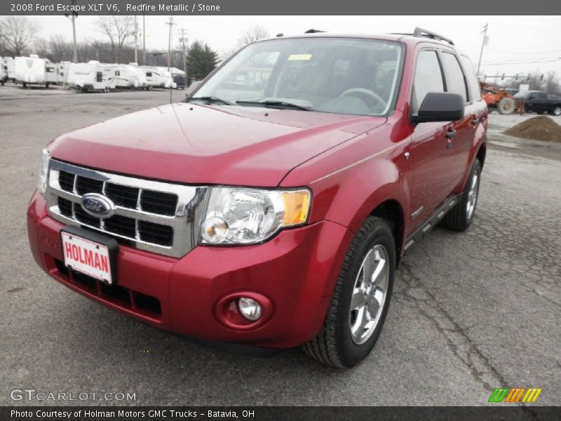 Redfire Metallic / Stone 2008 Ford Escape XLT V6
