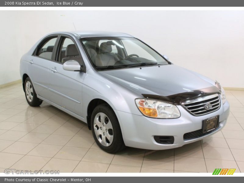 Ice Blue / Gray 2008 Kia Spectra EX Sedan