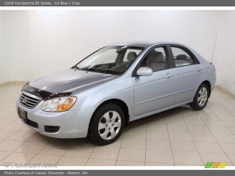 Ice Blue / Gray 2008 Kia Spectra EX Sedan