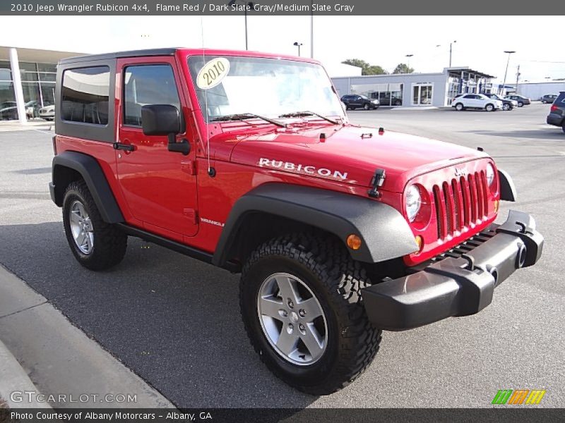 Flame Red / Dark Slate Gray/Medium Slate Gray 2010 Jeep Wrangler Rubicon 4x4
