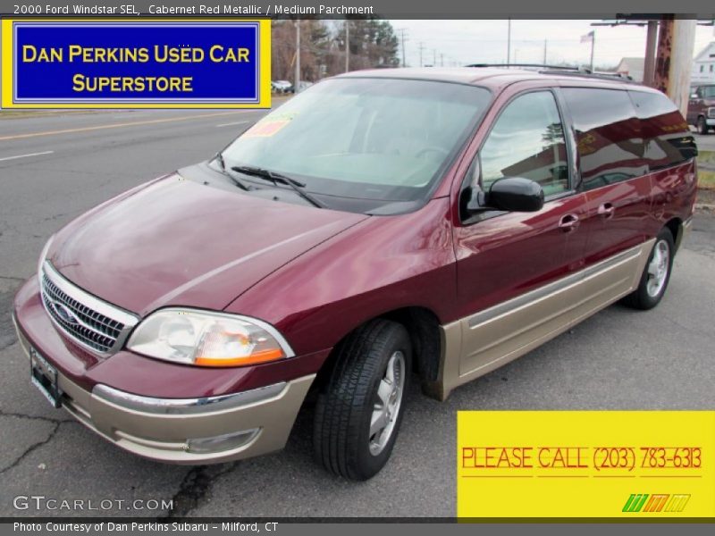 Cabernet Red Metallic / Medium Parchment 2000 Ford Windstar SEL