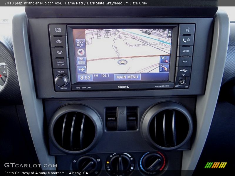 Navigation of 2010 Wrangler Rubicon 4x4