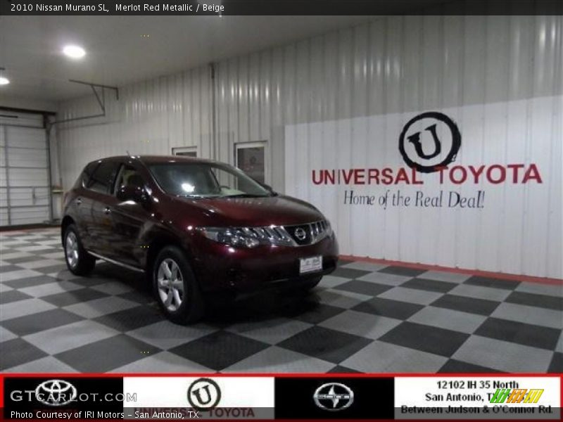 Merlot Red Metallic / Beige 2010 Nissan Murano SL