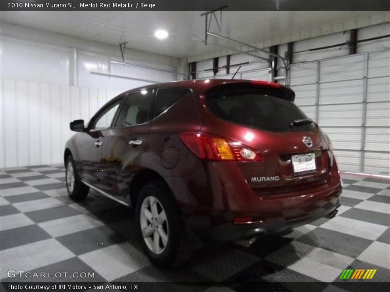 Merlot Red Metallic / Beige 2010 Nissan Murano SL