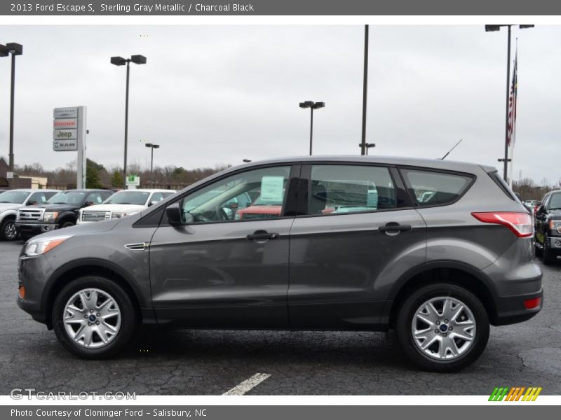 Sterling Gray Metallic / Charcoal Black 2013 Ford Escape S