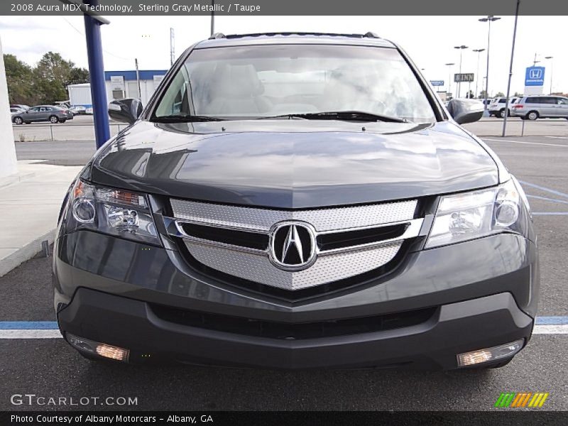 Sterling Gray Metallic / Taupe 2008 Acura MDX Technology