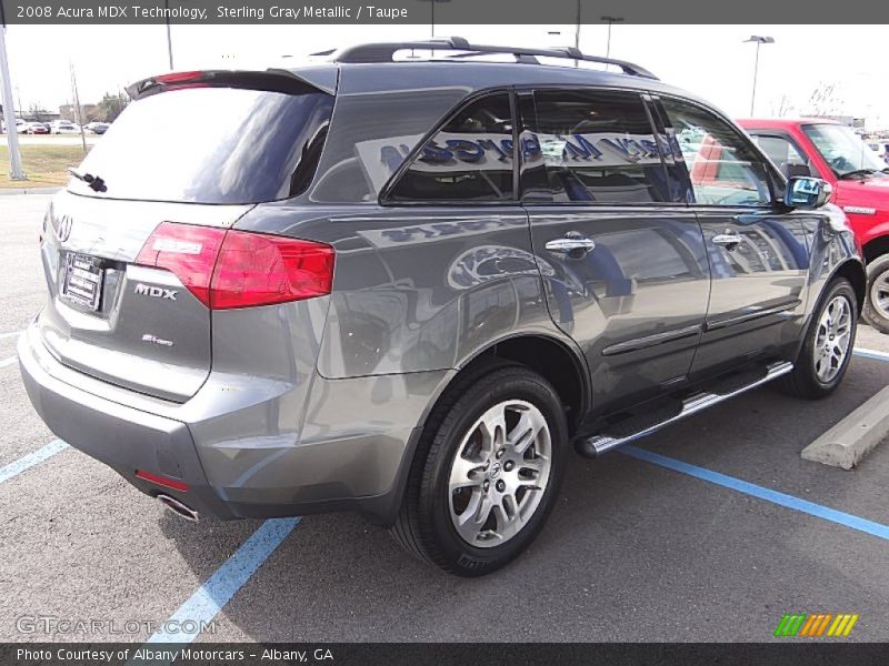 Sterling Gray Metallic / Taupe 2008 Acura MDX Technology