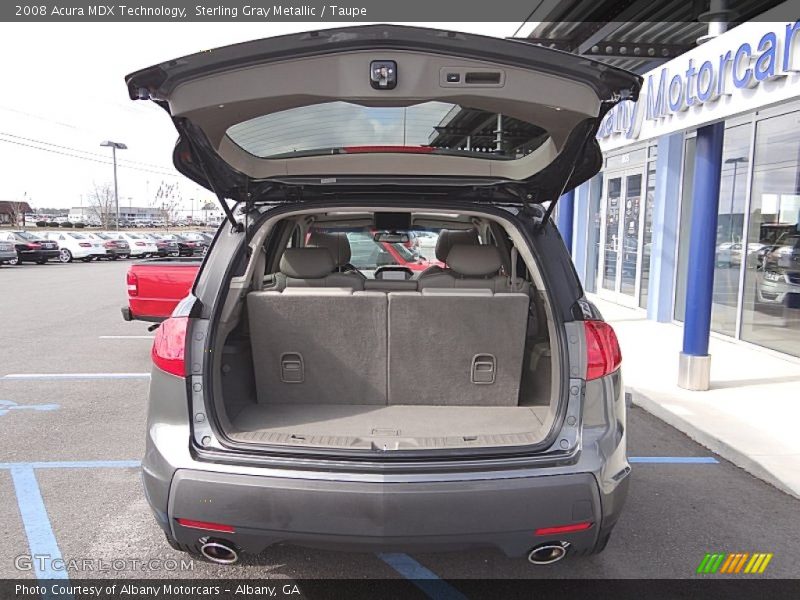 Sterling Gray Metallic / Taupe 2008 Acura MDX Technology