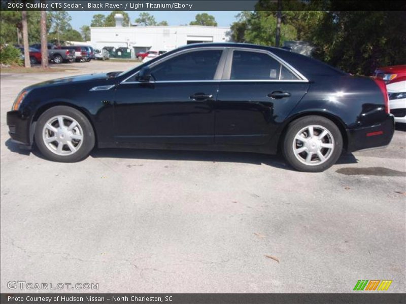 Black Raven / Light Titanium/Ebony 2009 Cadillac CTS Sedan