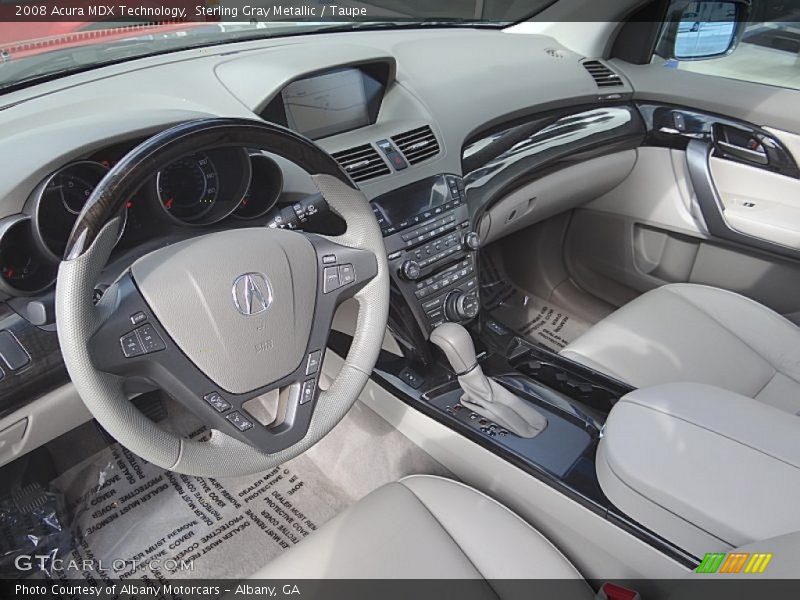 Sterling Gray Metallic / Taupe 2008 Acura MDX Technology