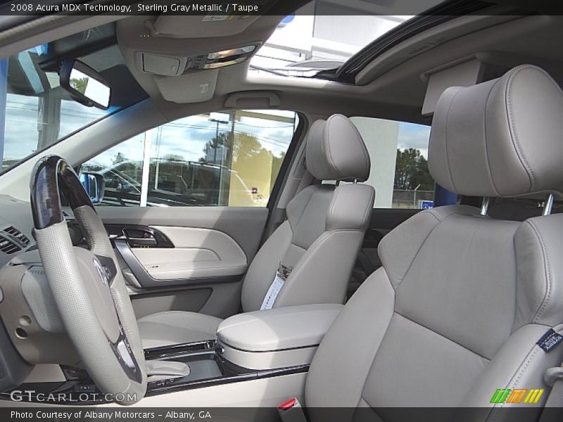 Sterling Gray Metallic / Taupe 2008 Acura MDX Technology