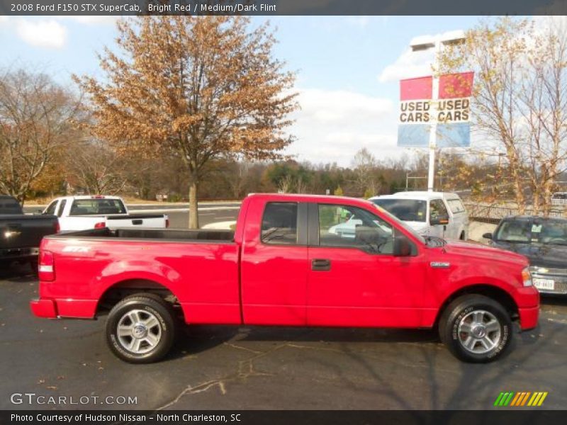 Bright Red / Medium/Dark Flint 2008 Ford F150 STX SuperCab