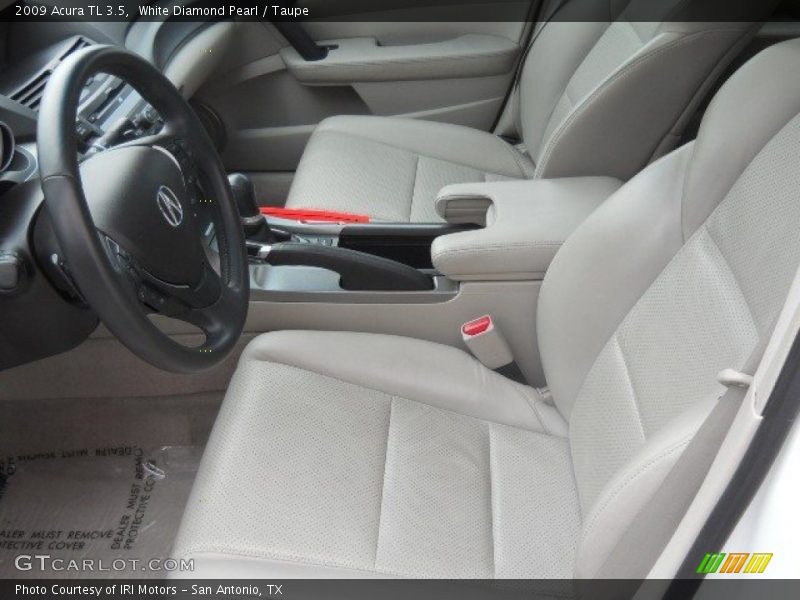 White Diamond Pearl / Taupe 2009 Acura TL 3.5