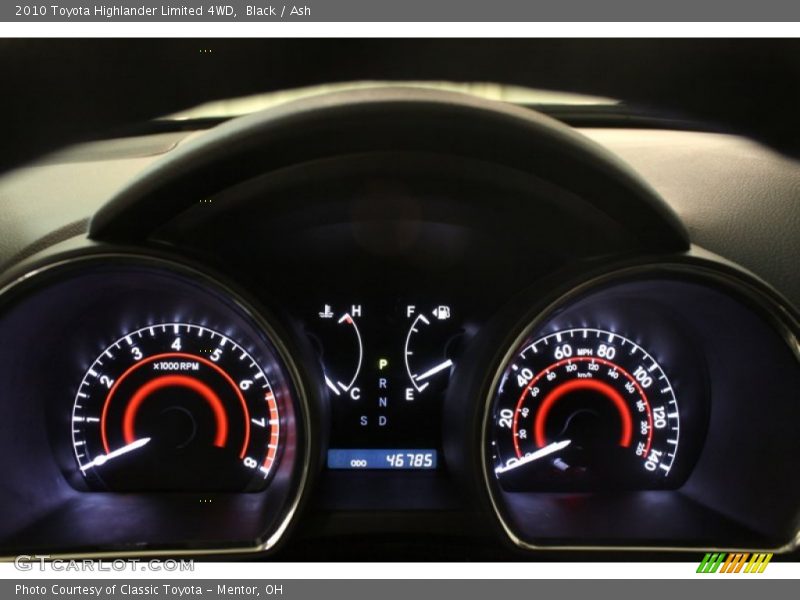  2010 Highlander Limited 4WD Limited 4WD Gauges