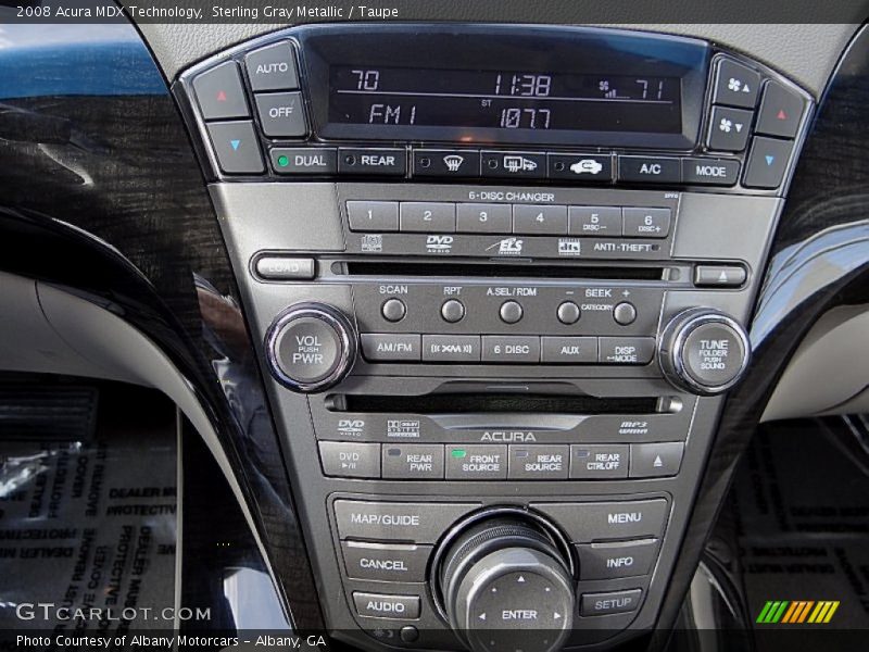 Sterling Gray Metallic / Taupe 2008 Acura MDX Technology