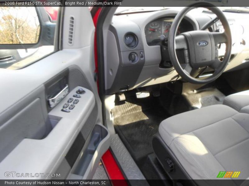Bright Red / Medium/Dark Flint 2008 Ford F150 STX SuperCab