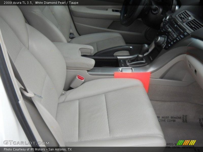 White Diamond Pearl / Taupe 2009 Acura TL 3.5