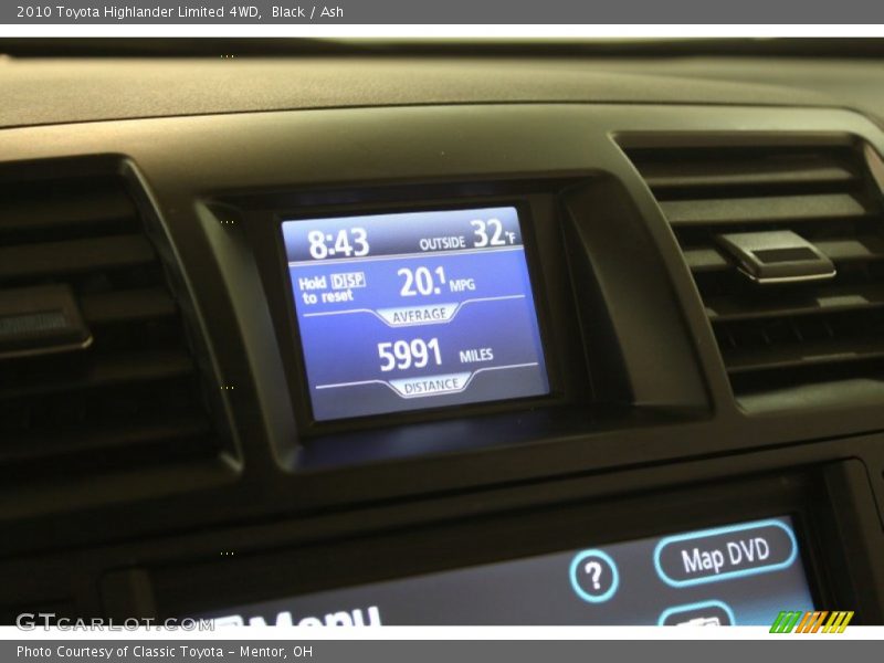 Black / Ash 2010 Toyota Highlander Limited 4WD