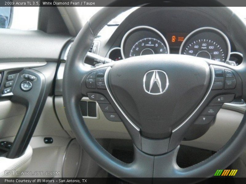 White Diamond Pearl / Taupe 2009 Acura TL 3.5