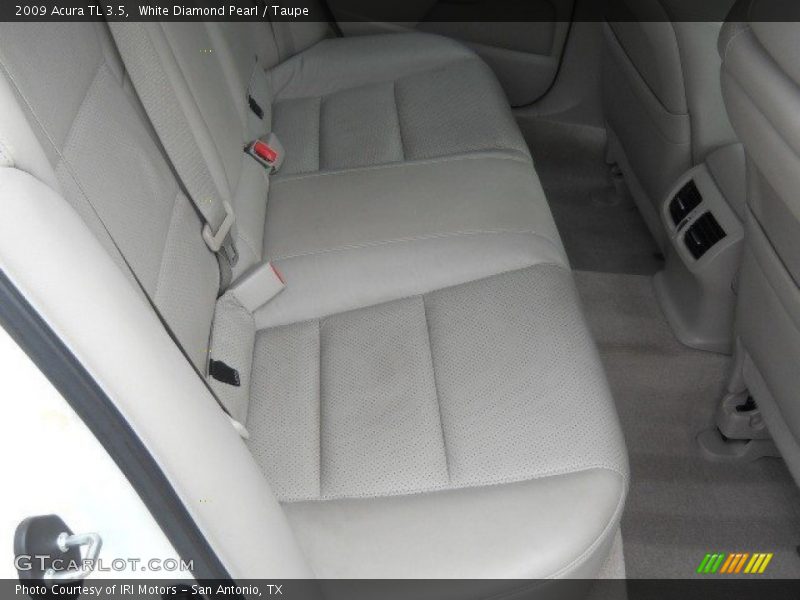 White Diamond Pearl / Taupe 2009 Acura TL 3.5
