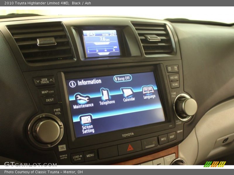 Black / Ash 2010 Toyota Highlander Limited 4WD