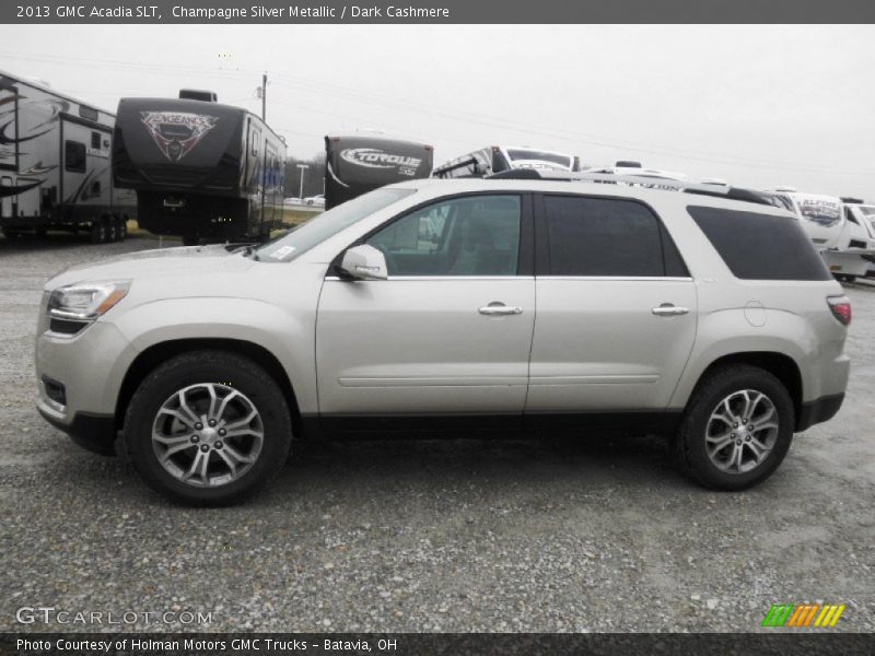 Champagne Silver Metallic / Dark Cashmere 2013 GMC Acadia SLT
