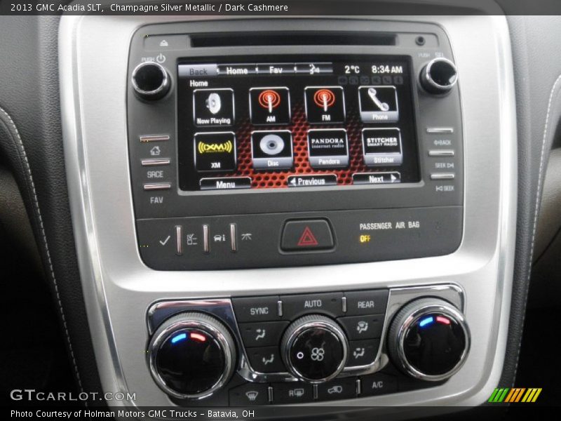 Controls of 2013 Acadia SLT