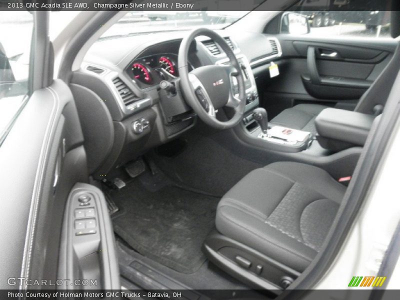 Ebony Interior - 2013 Acadia SLE AWD 