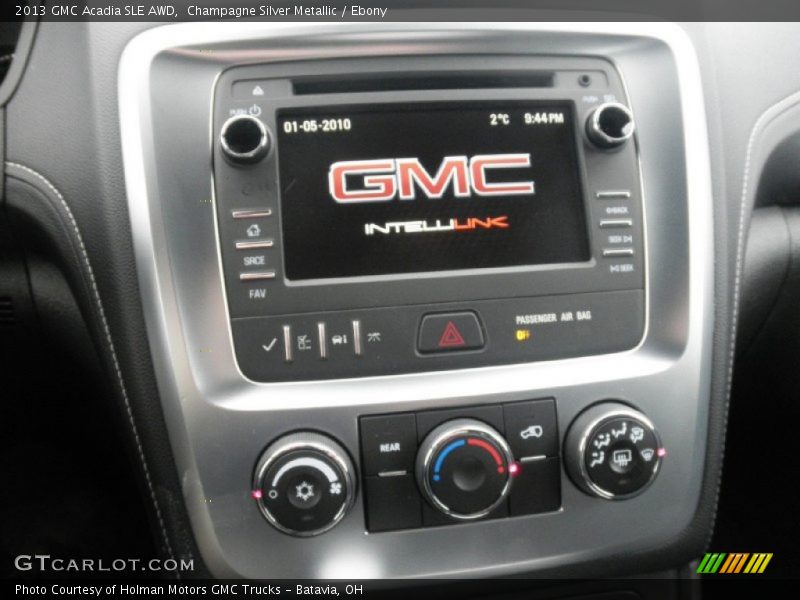 Controls of 2013 Acadia SLE AWD