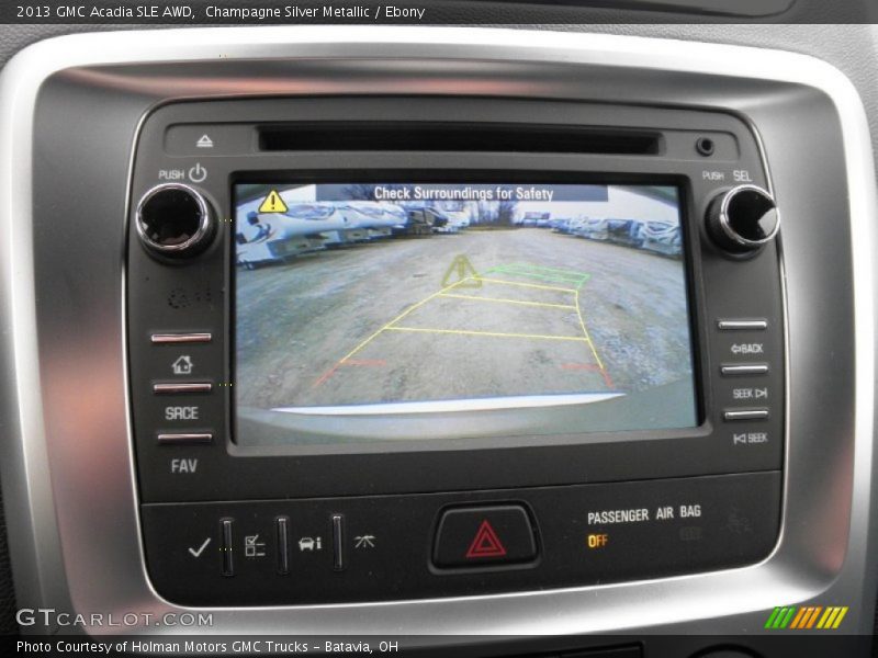 Champagne Silver Metallic / Ebony 2013 GMC Acadia SLE AWD