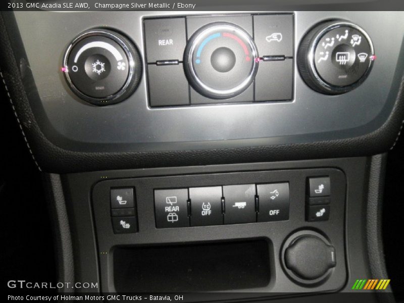 Controls of 2013 Acadia SLE AWD