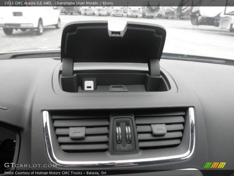 Champagne Silver Metallic / Ebony 2013 GMC Acadia SLE AWD