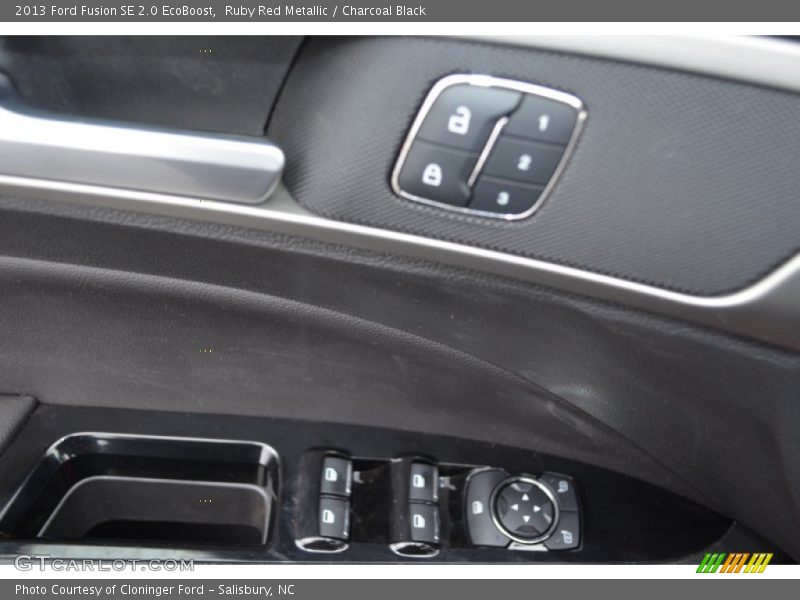 Ruby Red Metallic / Charcoal Black 2013 Ford Fusion SE 2.0 EcoBoost