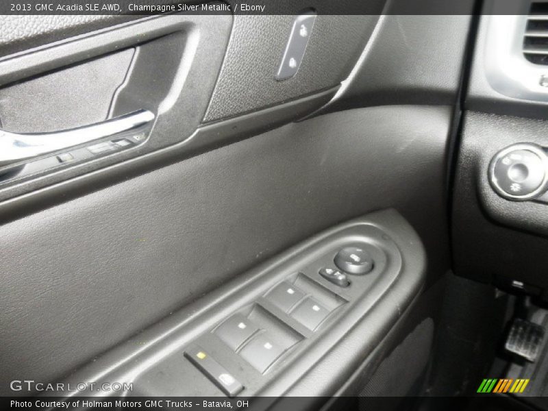 Champagne Silver Metallic / Ebony 2013 GMC Acadia SLE AWD