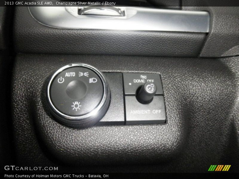 Controls of 2013 Acadia SLE AWD