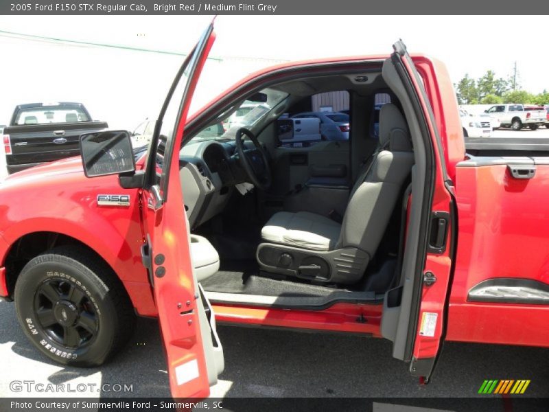 Bright Red / Medium Flint Grey 2005 Ford F150 STX Regular Cab