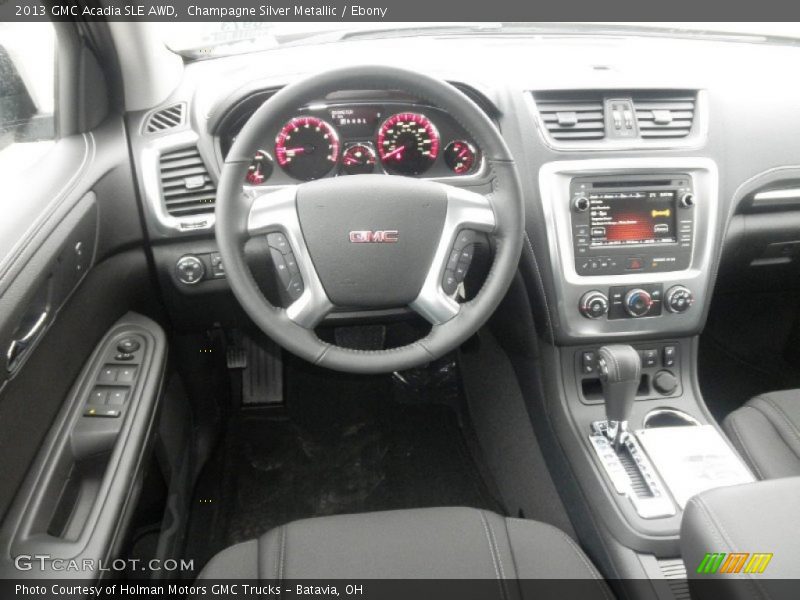 Dashboard of 2013 Acadia SLE AWD