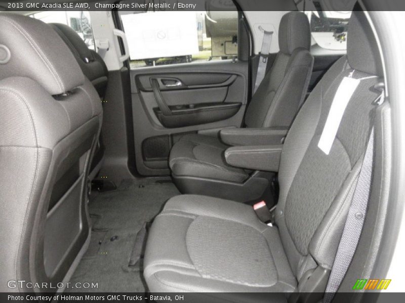 Rear Seat of 2013 Acadia SLE AWD