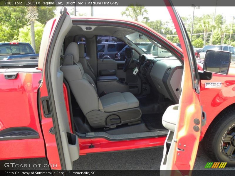Bright Red / Medium Flint Grey 2005 Ford F150 STX Regular Cab