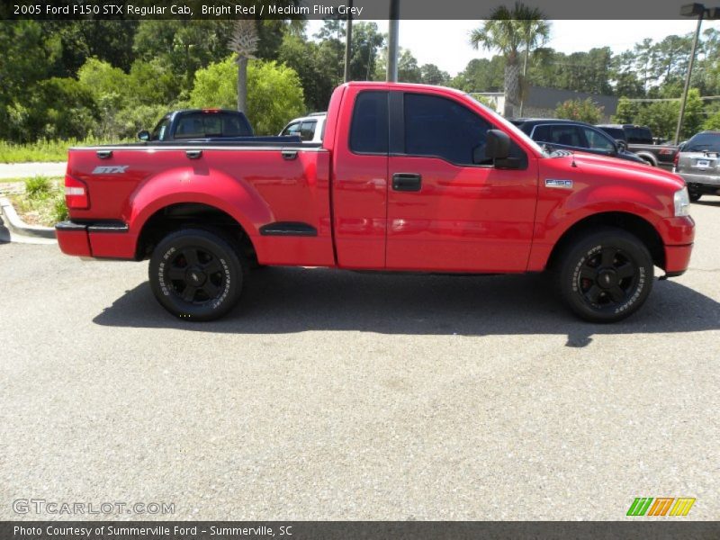 Bright Red / Medium Flint Grey 2005 Ford F150 STX Regular Cab