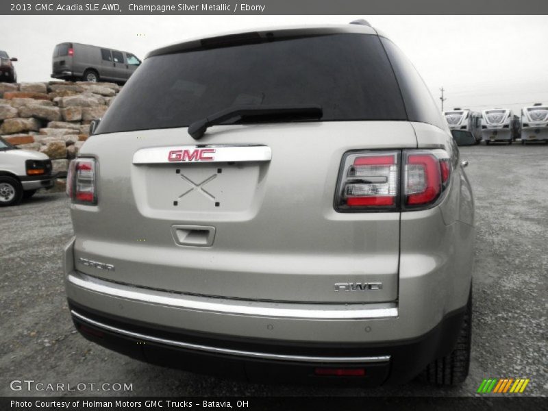 Champagne Silver Metallic / Ebony 2013 GMC Acadia SLE AWD