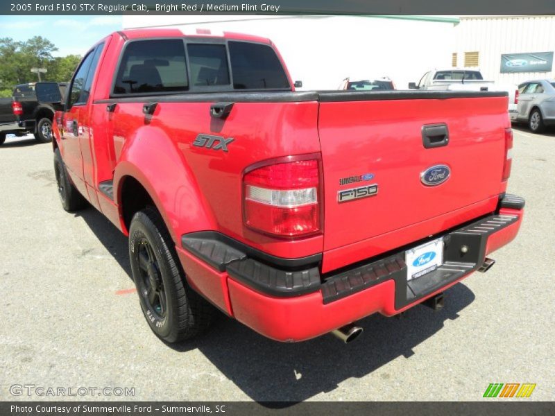 Bright Red / Medium Flint Grey 2005 Ford F150 STX Regular Cab