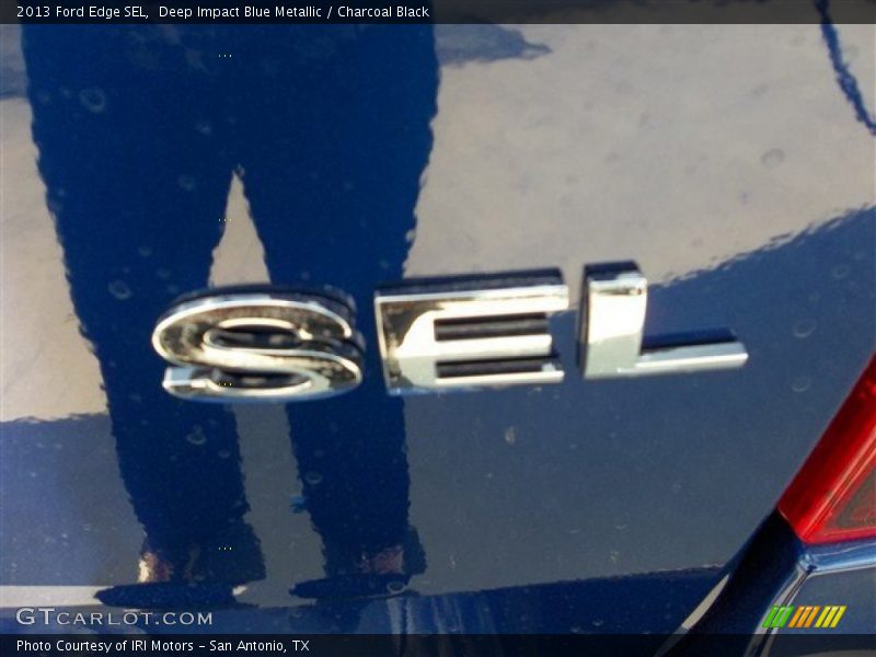 Deep Impact Blue Metallic / Charcoal Black 2013 Ford Edge SEL