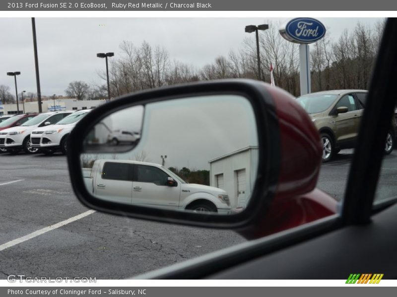 Ruby Red Metallic / Charcoal Black 2013 Ford Fusion SE 2.0 EcoBoost