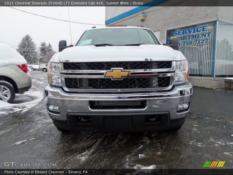Summit White / Ebony 2013 Chevrolet Silverado 3500HD LTZ Extended Cab 4x4